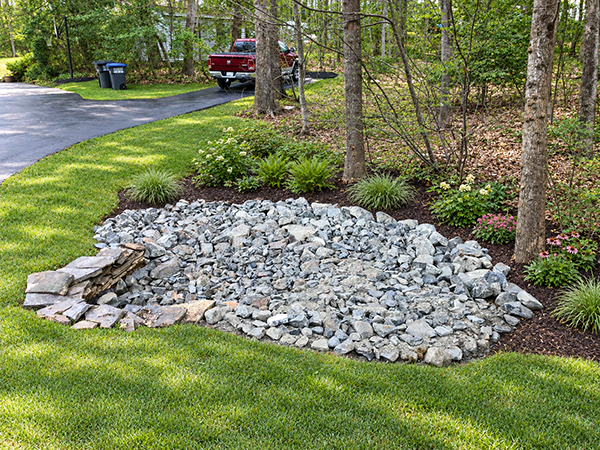 Decorative French drain